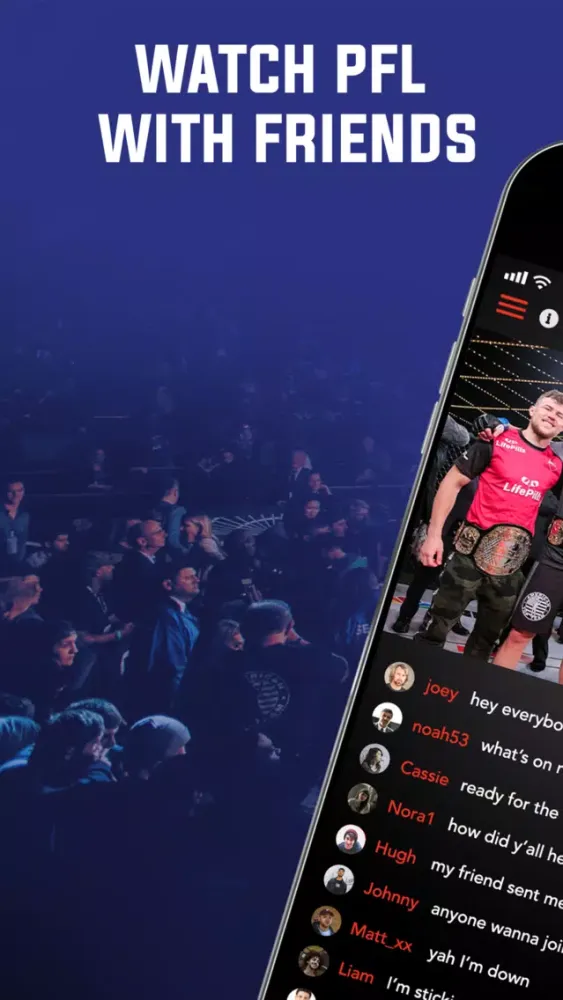 PFL Live: Official App سکرین شاٹس