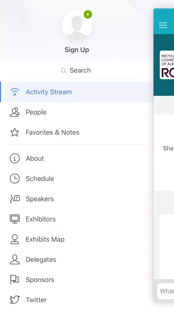 Capturas de pantalla de 2019 RCA Conference