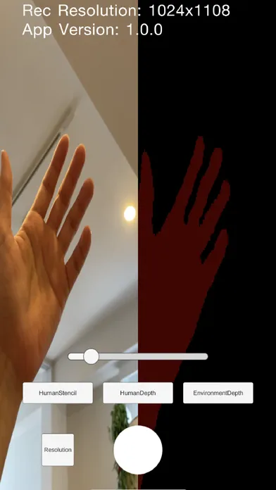 Zrzuty ekranu HumanStencilCam