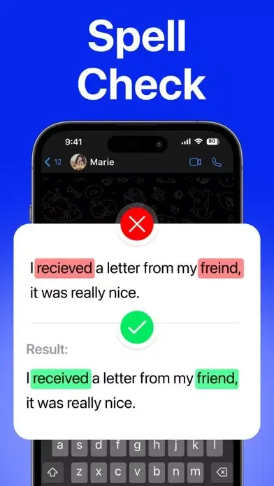 Keyboard Grammar Spell Check سکرین شاٹس