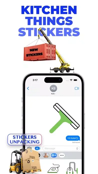 Ảnh chụp màn hình của Kitchen Things stickers