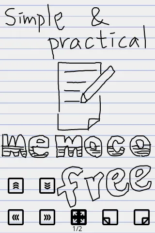 memoco Handwriting Notepad স্ক্রিনশট