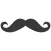 Hipster Mustache, Beard and Glasses Stickers