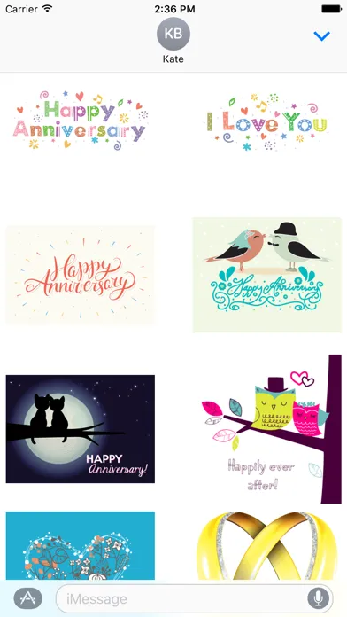 Happy Anniversary Sticker Pack应用截图
