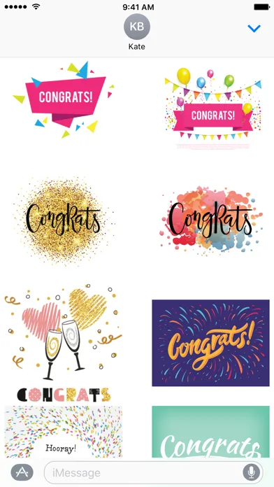 تصاویر Congratulations Stickers
