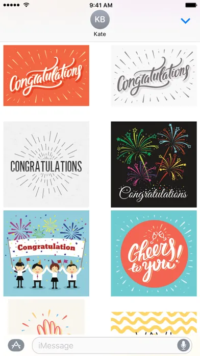 تصاویر Congratulations Stickers
