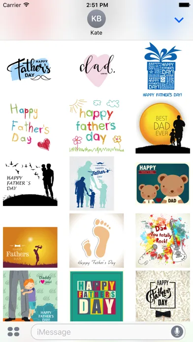 Father's Day Stickers स्क्रीनशॉट
