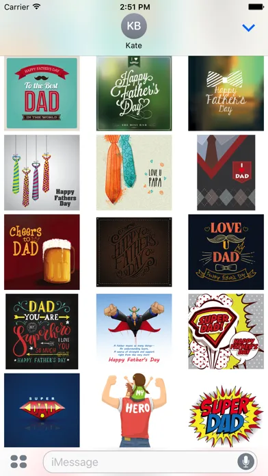 Father's Day Stickers स्क्रीनशॉट