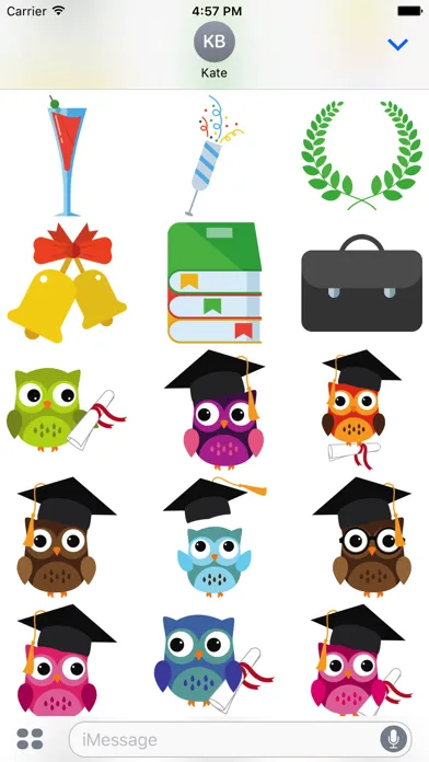 Zrzuty ekranu Graduation Stickers