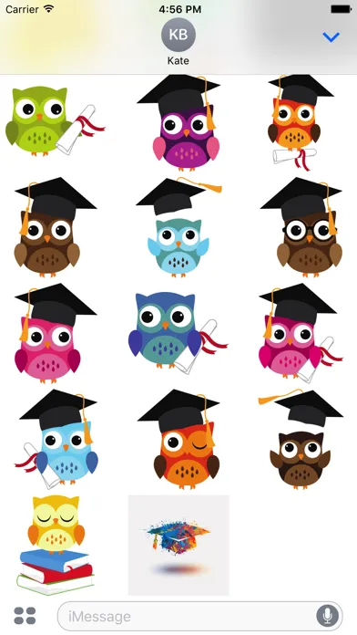 Zrzuty ekranu Graduation Stickers