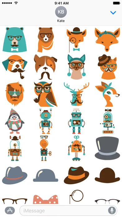 Ultimate Hipster Stickers স্ক্রিনশট