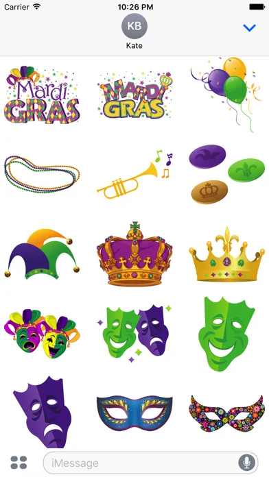 Mardi Gras Stickers Screenshots