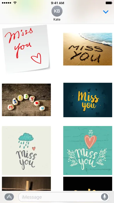 Скриншоты I Miss You Stickers