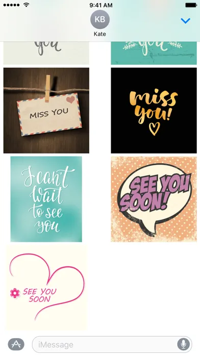 Скриншоты I Miss You Stickers