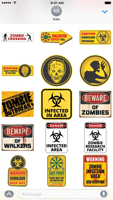 Скриншоты Zombie Sticker Pack