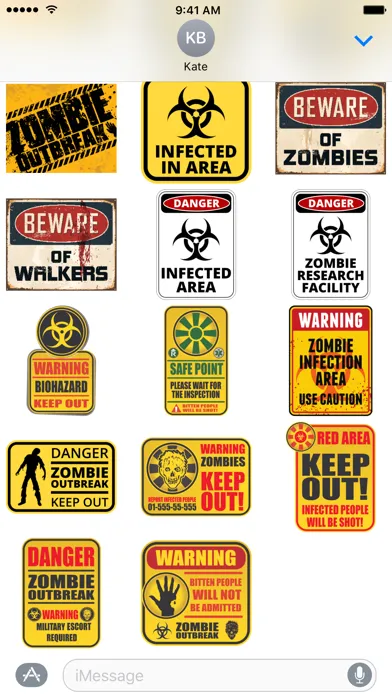 Скриншоты Zombie Sticker Pack