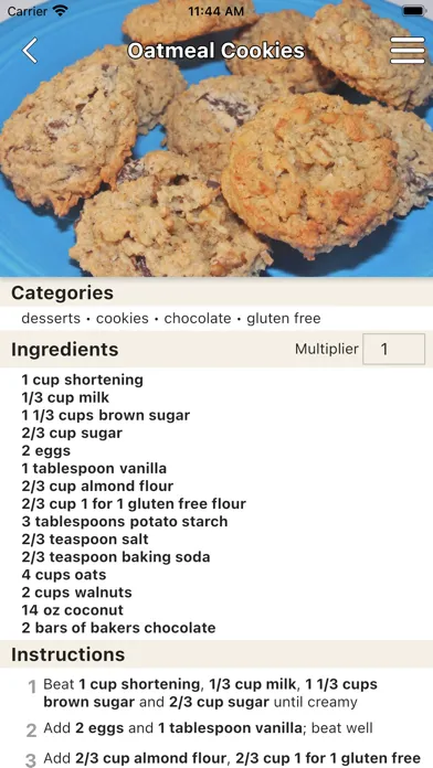 Capturas de pantalla de Family Recipe Book