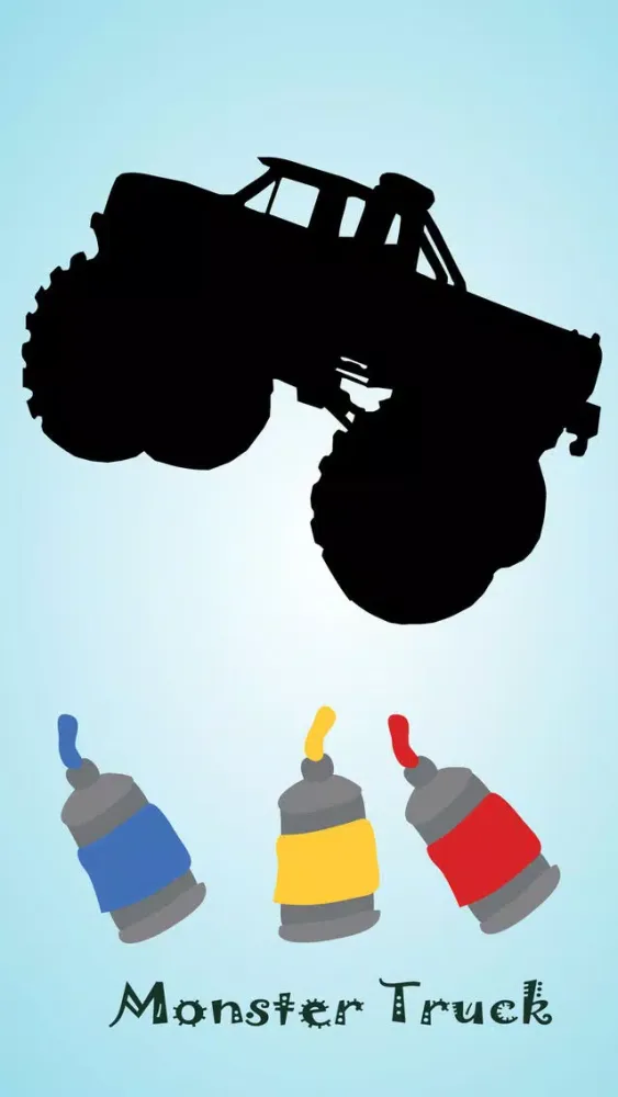 تصاویر Monster Truck Coloring Book for Kids and Preschool