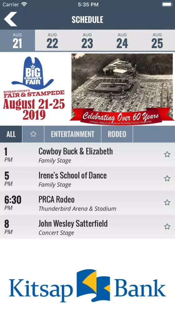 Tangkapan layar Kitsap County Fair & Stampede