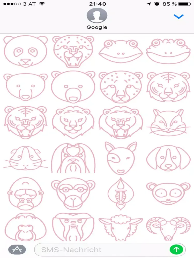 KitschArmy – RED animal emojis by Tae S Yang iPad  Screenshots