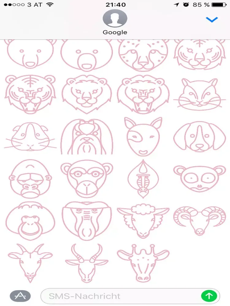 KitschArmy – RED animal emojis by Tae S Yang iPad  Screenshots