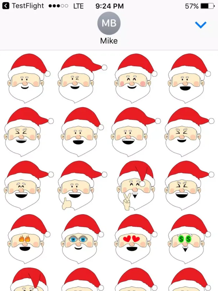 Capturas de tela do Santa, Baby iPad 