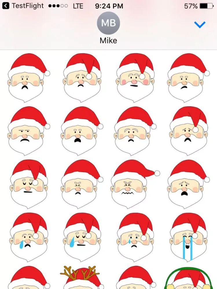 Capturas de tela do Santa, Baby iPad 