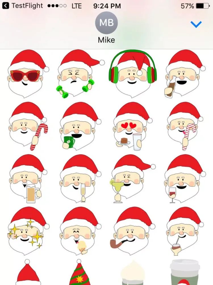 Capturas de tela do Santa, Baby iPad 