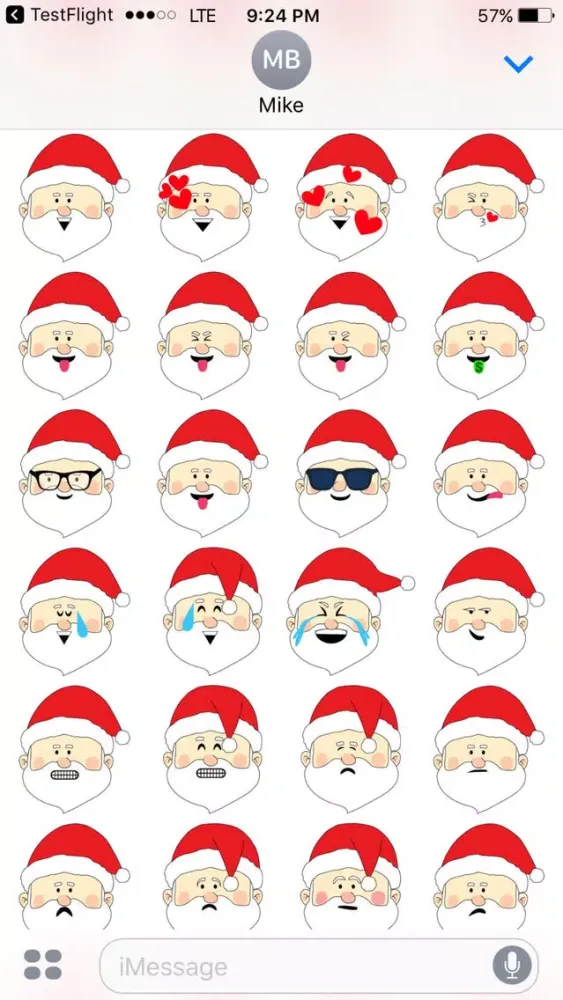 Capturas de tela do Santa, Baby