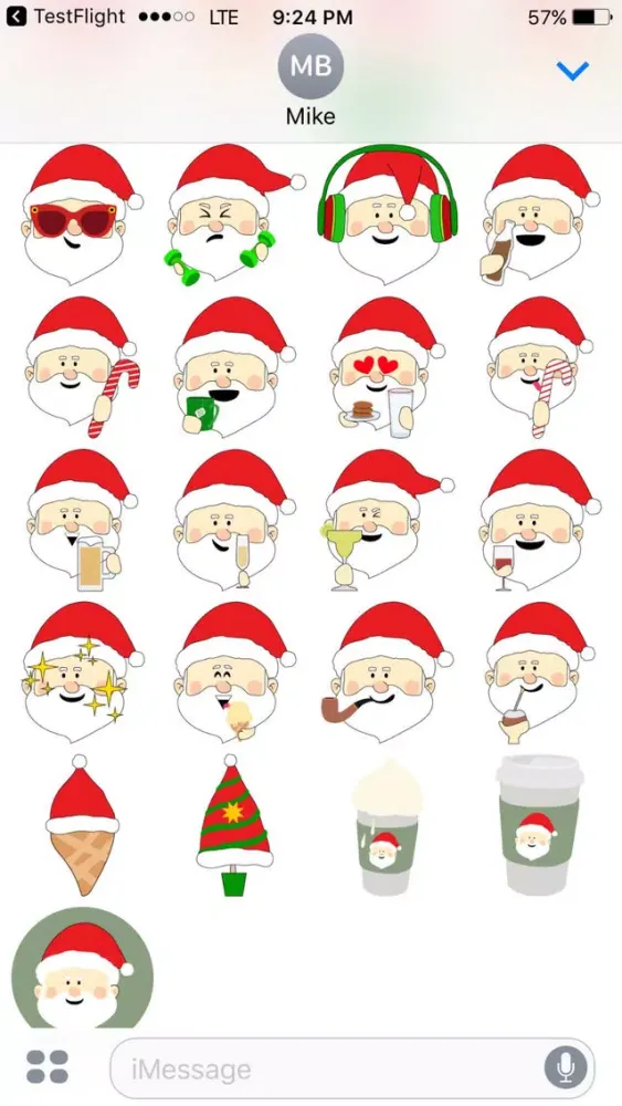 Capturas de tela do Santa, Baby