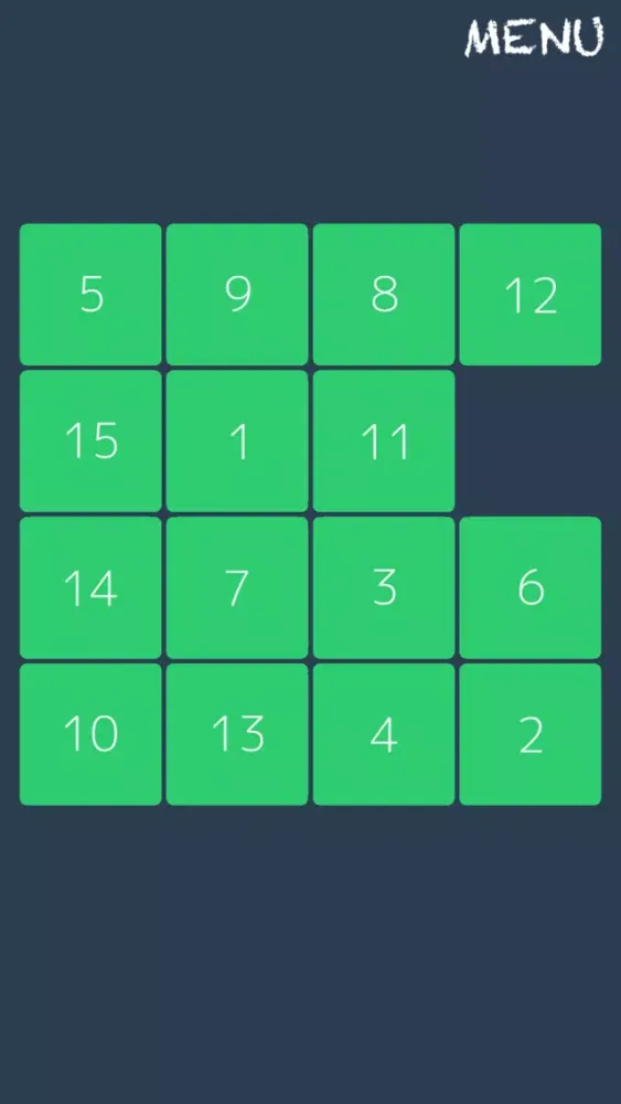 Zrzuty ekranu 15 Puzzle α