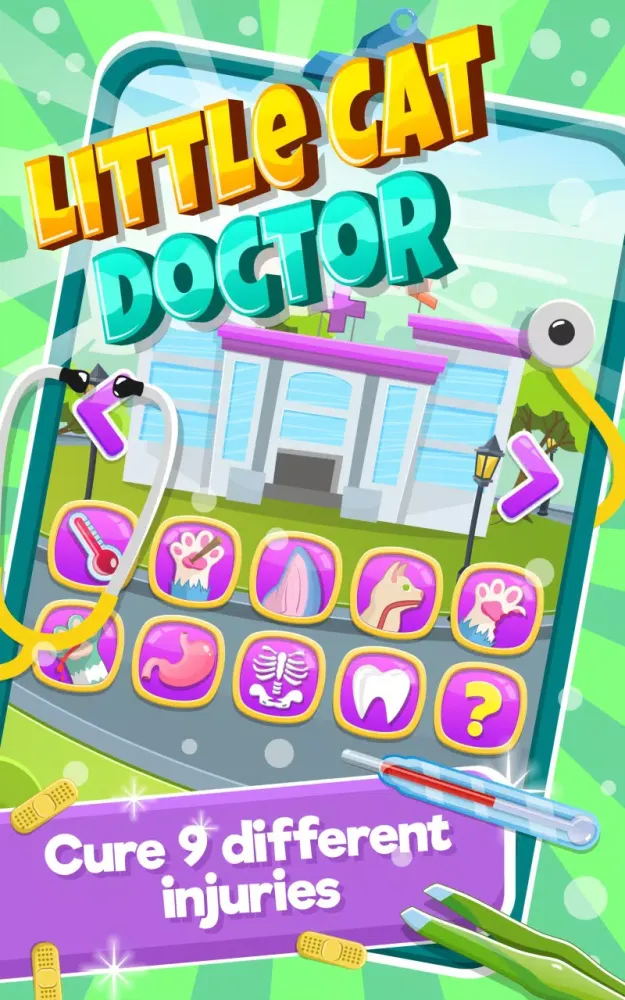 Tangkapan layar Little Cat Doctor Pet Vet Game