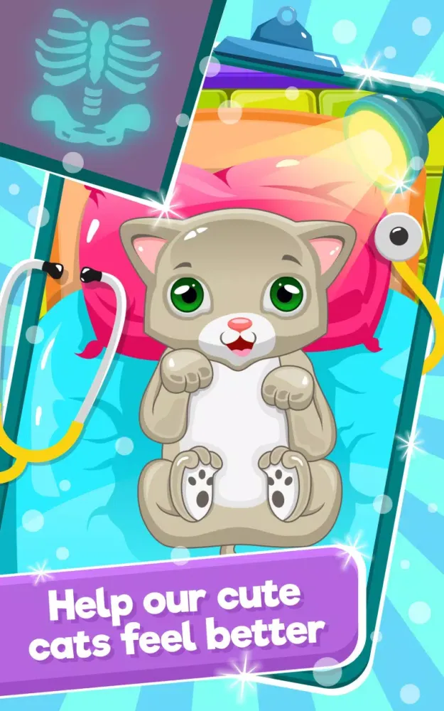 Tangkapan layar Little Cat Doctor Pet Vet Game