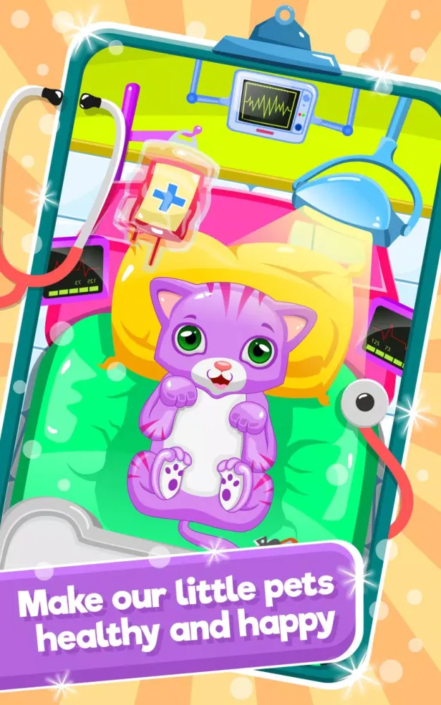 Tangkapan layar Little Cat Doctor Pet Vet Game
