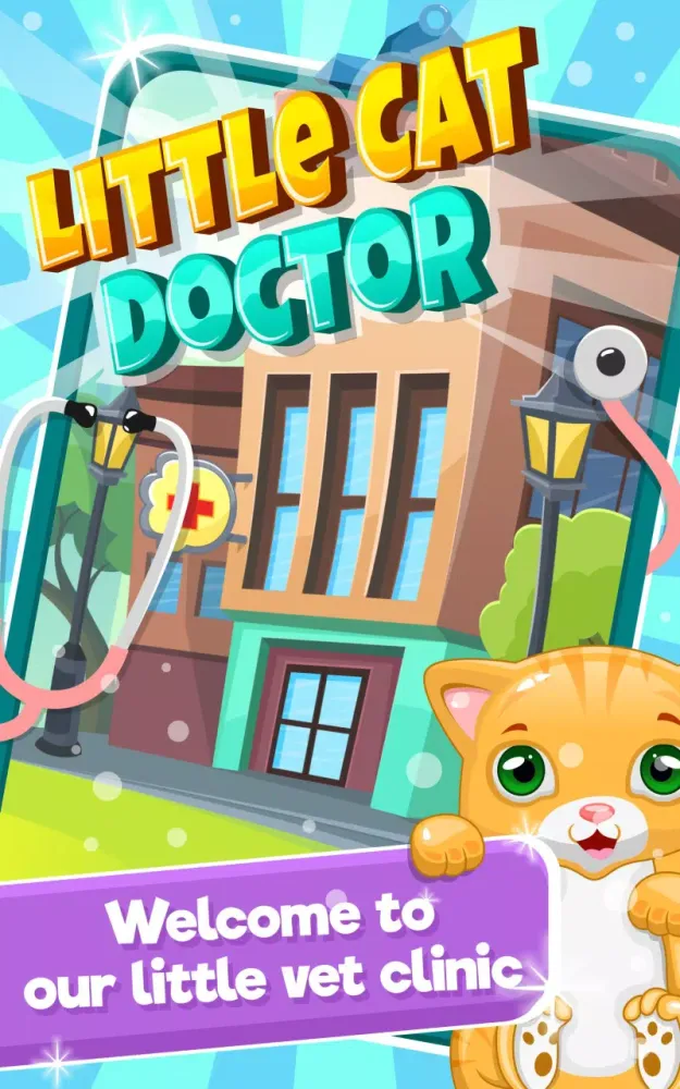 Tangkapan layar Little Cat Doctor Pet Vet Game