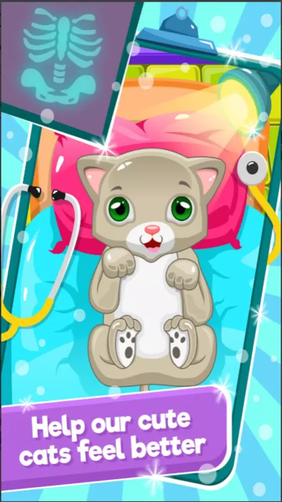 Little Cat Doctor Pet Vet Game Ekran Görüntüleri