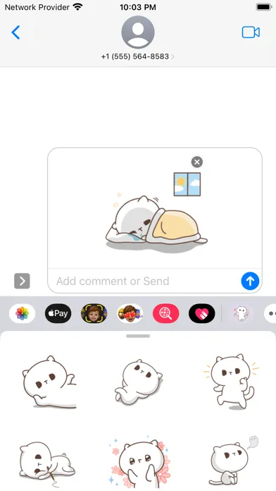 Captures d'écran de Kitty Stickers - WAStickers