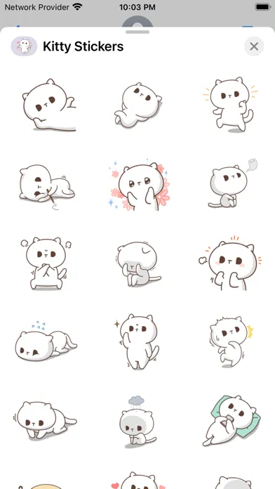 Captures d'écran de Kitty Stickers - WAStickers