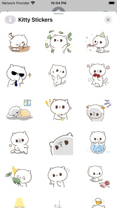 Captures d'écran de Kitty Stickers - WAStickers