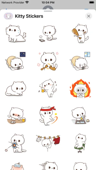 Captures d'écran de Kitty Stickers - WAStickers