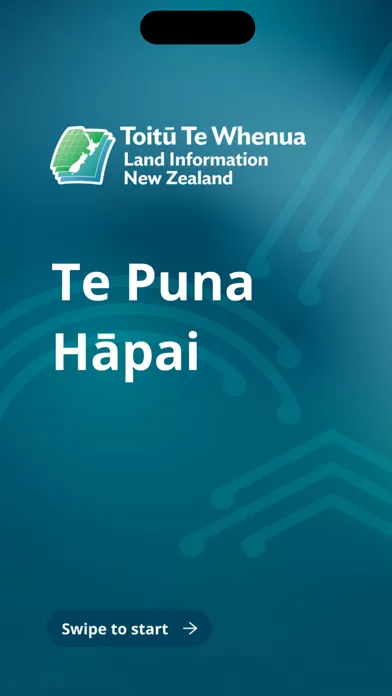 Capturas de tela do Te Puna Hāpai