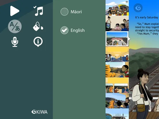 Capturas de pantalla de Te Rā Ngahau mō te Whānau i Runga Tereina iPad 