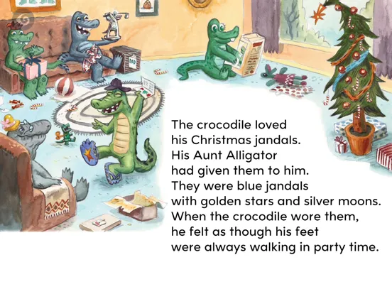 Crocodile's Christmas Jandals iPad  Screenshots