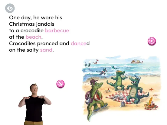 Crocodile's Christmas Jandals iPad  Screenshots