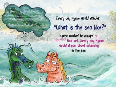 Ngake and Whātaitai - The Legend of Wellington Harbour iPad  Screenshots