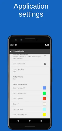 Shift calendar Screenshots