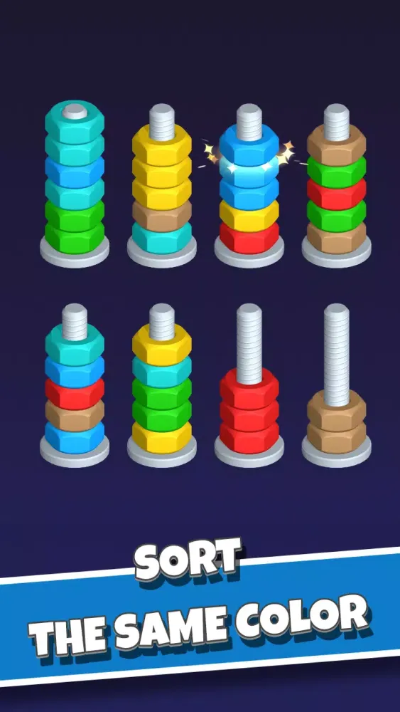 ภาพหน้าจอของ Nut Sort