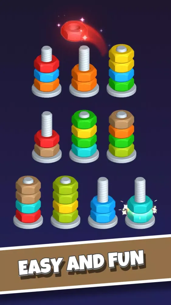 ภาพหน้าจอของ Nut Sort