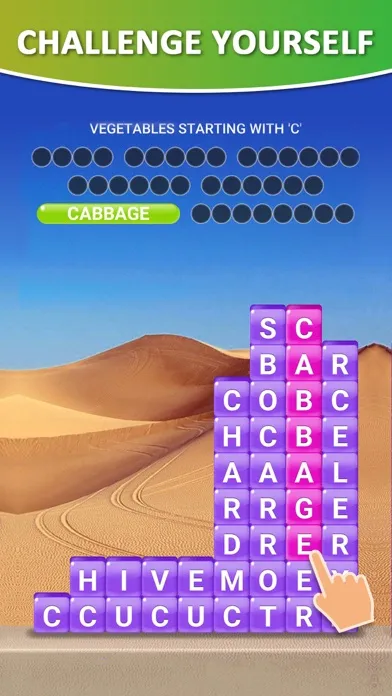 Captures d'écran de Word Rainbow Swipe
