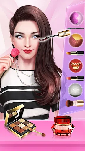 Capturas de tela do Makeup Cover Star: fashion diy
